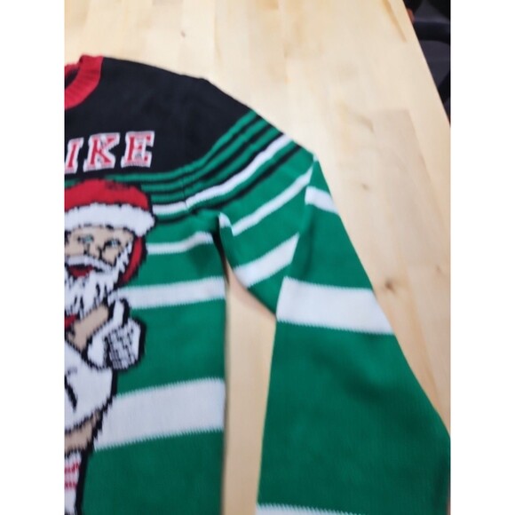 Ho Ho Hike Football Santa Ugly Christmas Sweater Unisex Size Small - Picture 12 of 16